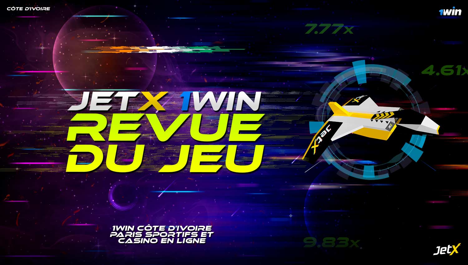 Examen détaillé du jeu "JetX" sur la plateforme 1win.