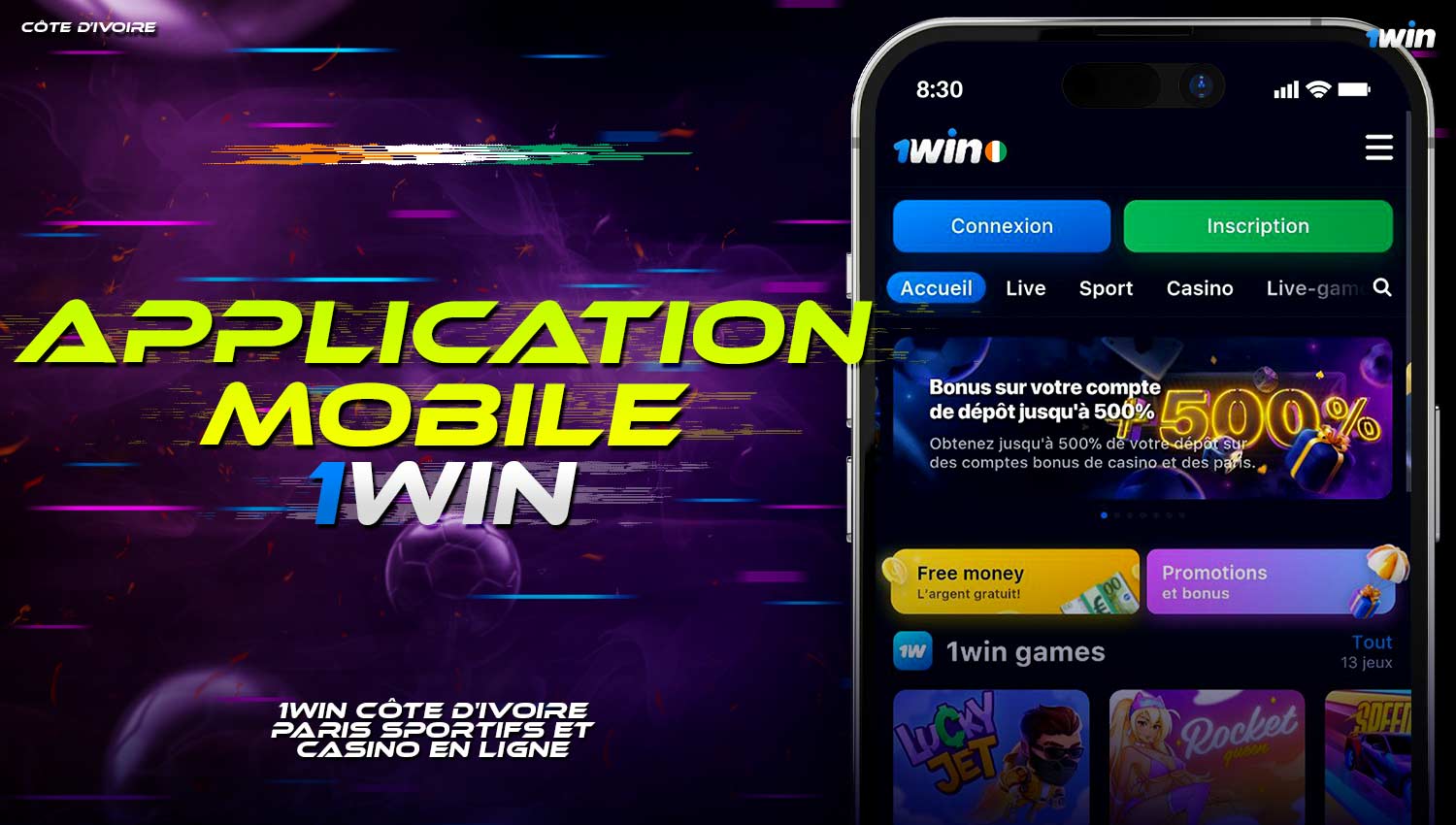 Revue de l'application mobile 1win pour Android et iOS.