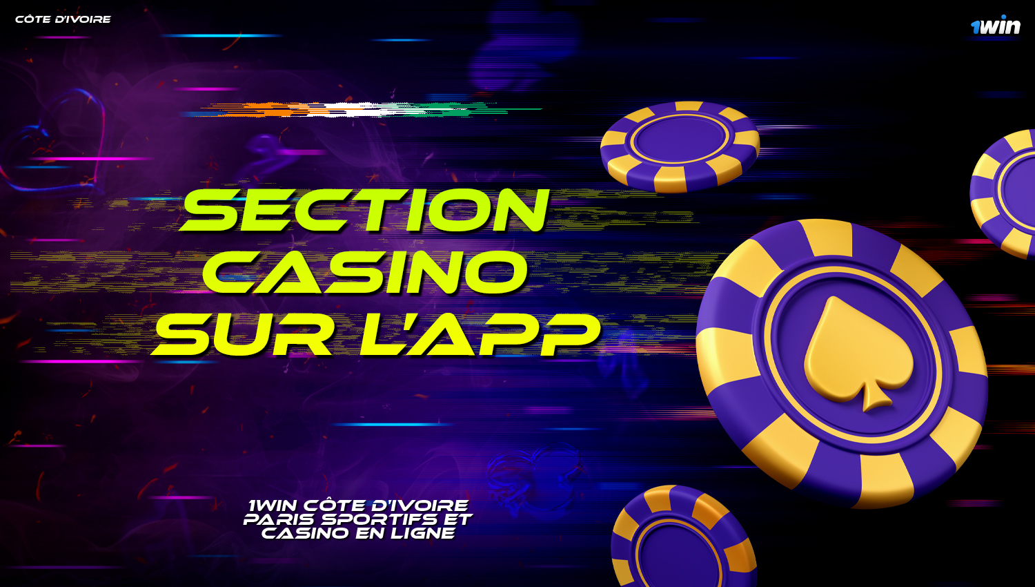 Le casino en ligne dans l'application mobile 1Win Côte Divoire 2024 